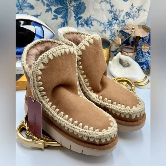 🆕 MOU 🧿 NWT WOB Cognac Eskimo 18 BOUNCE, Sz EU 37 - Picture 5 of 14